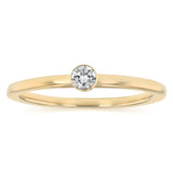 1/10 Carat Diamond Solitaire Ring in 10ct Yellow Gold