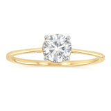 1 Carat Diamond Solitaire Ring in 9ct Yellow Gold