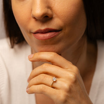 1 Carat Diamond Solitaire Ring in 9ct Yellow Gold