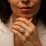 3/4 Carat Diamond Oval Shaped Ring in 9ct Yellow Gold