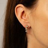 2 Carat Diamond Drop Earrings in 9ct Yellow Gold