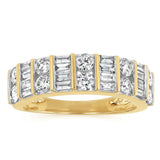1 Carat Diamond Ring in 9ct Yellow Gold