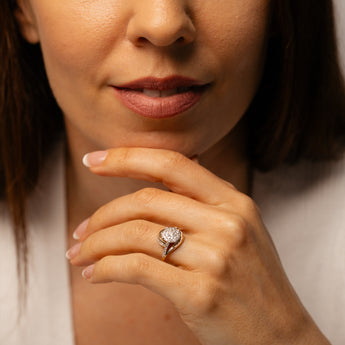 1/2 Carat Diamond Ring in 9ct Yellow Gold