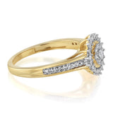 1/4 Carat Diamond Ring in 9ct Yellow Gold