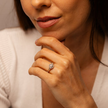1/4 Carat Diamond Ring in 9ct Yellow Gold