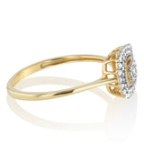 1/6 Carat Diamond Ring in 9ct Yellow Gold