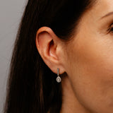 1/6 Carat Diamond Drop Earrings in 9ct Yellow Gold