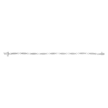 Diamond Infinite Love  Bracelet in Sterling Silver