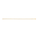1/10 Carat Diamond 18cm Bracelet in Gold Plated Sterling Silver