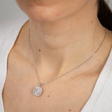 1/4 Carat Diamond Ring, Stud Earrings and Pendant on Chain Set in Sterling Silver