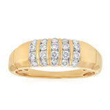 0.60 Carat Diamond Gents Ring in 9ct Yellow Gold