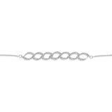 1/5 Carat Diamond Bolo Bracelet in Stirling Silver