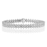 2.90 Carat Diamond 18cm Bracelet in Sterling Silver