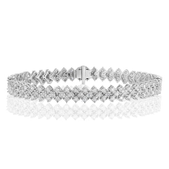 2.90 Carat Diamond 18cm Bracelet in Sterling Silver