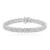 0.90 Carat Diamond Bracelet in Stirling Silver