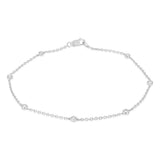 1/6 Carat Diamond Bracelet in Stirling Silver
