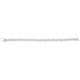 1/5 Carat Diamond Heart Bracelet in Sterling Silver