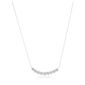 1/5 Carat Diamond Necklace in Sterling Silver