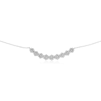 1/5 Carat Diamond Necklace in Sterling Silver