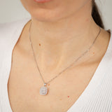 Diamond Pendant in Sterling Silver