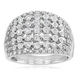 0.45 Carat Diamond Ring in Sterling Silver