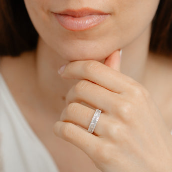 1/6 Carat Diamond Ring in Sterling Silver