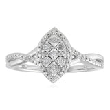 23 Diamonds Ring in Sterling Silver
