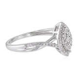 23 Diamonds Ring in Sterling Silver