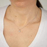 1/3 Carat Diamond Solitaire Pendant in 9ct White Gold