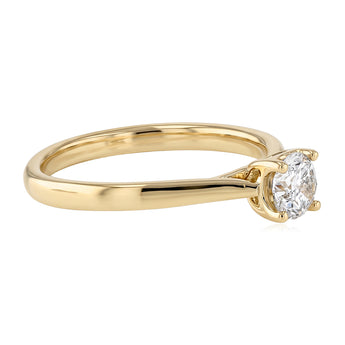 0.45 Carat Diamond Solitaire Ring in 9ct Yellow Gold
