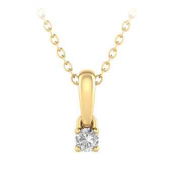 Diamond Pendant in 9ct Yellow Gold
