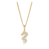 Diamond Dragon Pendant in 9ct Yellow Gold