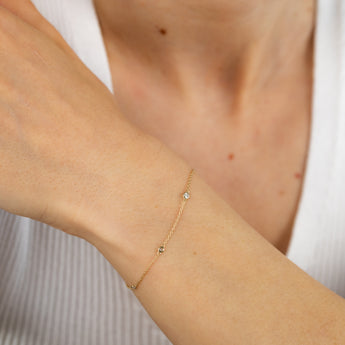 1/10 Carat Diamond Fancy Bracelet in 9ct Yellow Gold
