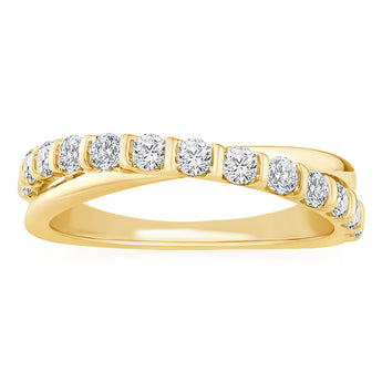 1/2 Carat Diamond Ring in 18ct Yellow Gold