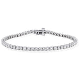 1 Carat Diamond Tennis Bracelet with Brilliant Cut Diamonds in Sterling Silver