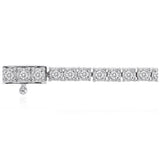 1 Carat Diamond Tennis Bracelet with Brilliant Cut Diamonds in Sterling Silver