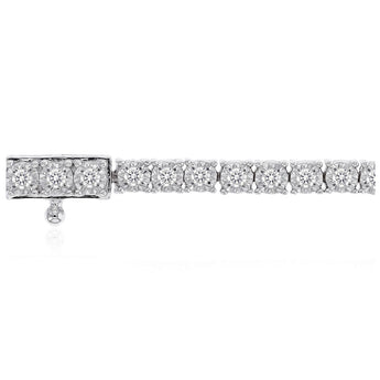 1 Carat Diamond Tennis Bracelet with Brilliant Cut Diamonds in Sterling Silver