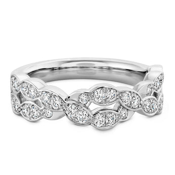 Hearts on Fire Lorelei Floral Diamond Double Twist Band