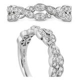 Hearts on Fire Lorelei Floral Diamond Double Twist Band