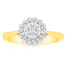 Load image into Gallery viewer, Luminesce Lab Grown Ring 9ct Yellow Gold