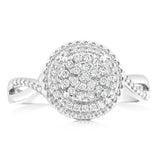 Luminesce Lab Grown Diamond 1/4 Carat Dress Ring in Sterling Silver