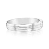 Luminesce Lab Grown 1 Brilliant Cut Diamond in Sterling Silver Gents Ring