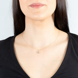 Luminesce Lab Diamond 9ct Yellow Gold Virgo Sign 1/6 Carat Diamond Pendant With Chain