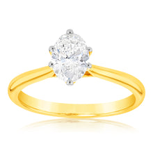 Load image into Gallery viewer, Luminesce Lab Grown 14ct Yellow Gold 1 Carat Solitaire Engagement Ring