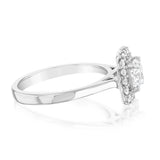 Luminesce Lab Grown 18ct White Gold 1.3 Carat Diamond Cushion Ring