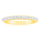 Luminesce Lab Grown Diamond 1/3 Carat Wedding Band 14ct Yellow Gold
