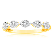 Load image into Gallery viewer, 9ct Yellow Gold 1/4 Carat Luminesce Lab Grown Diamond Dress Ring