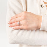 Luminesce Lab Grown 18ct White Gold 1 Carat Diamond Cushion Halo Ring