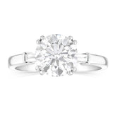 Luminesce Lab Grown 18ct White Gold 2 Carat Certified Diamond Solitaire Ring