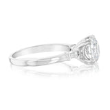 Luminesce Lab Grown 18ct White Gold 2 Carat Certified Diamond Solitaire Ring